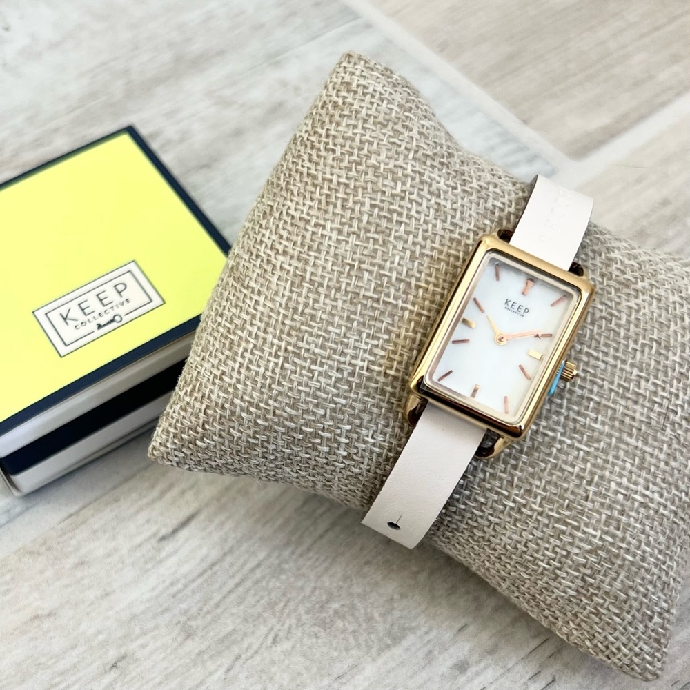 Stella & Dot Gold Tank Watch